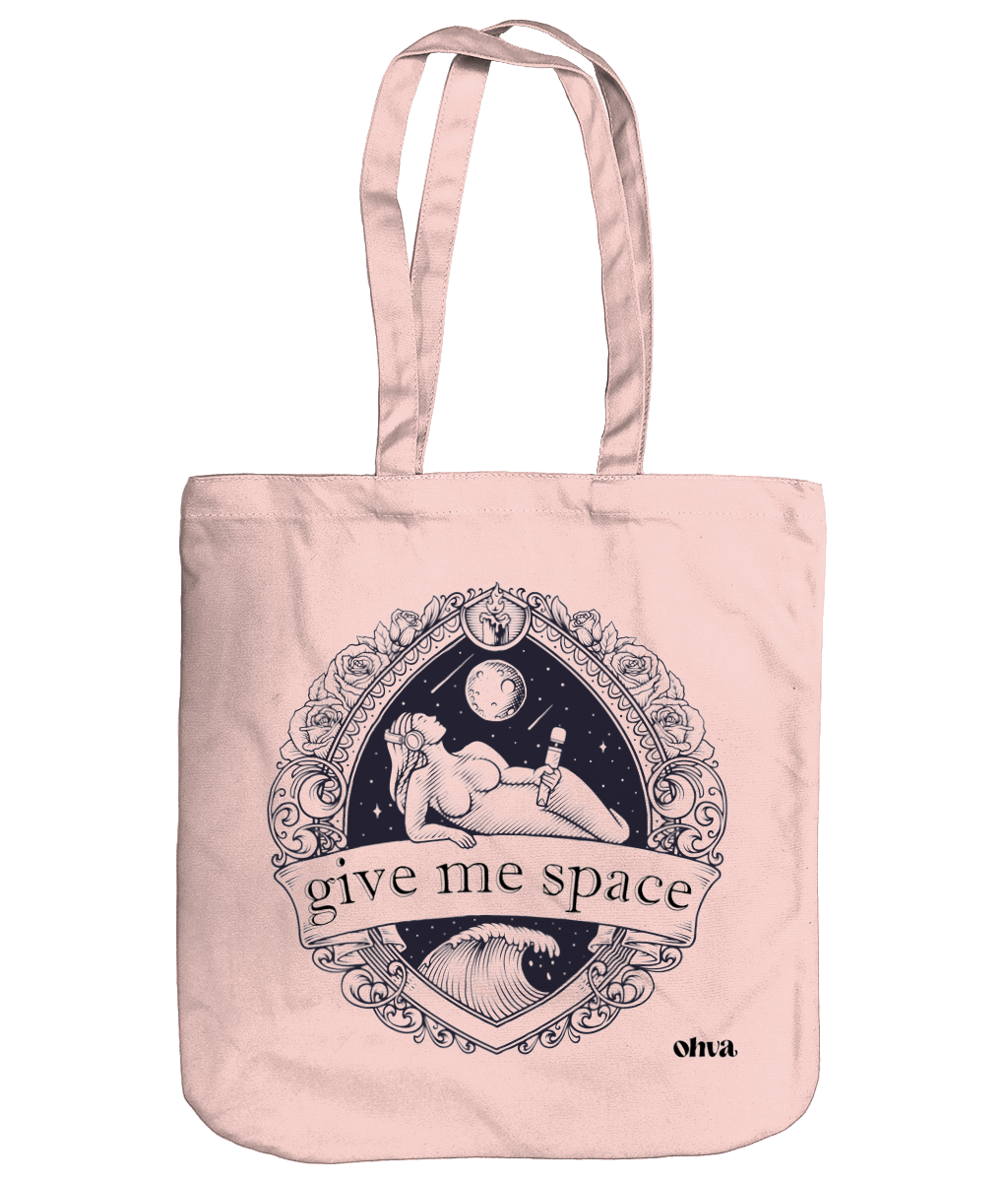 Give me space art tote